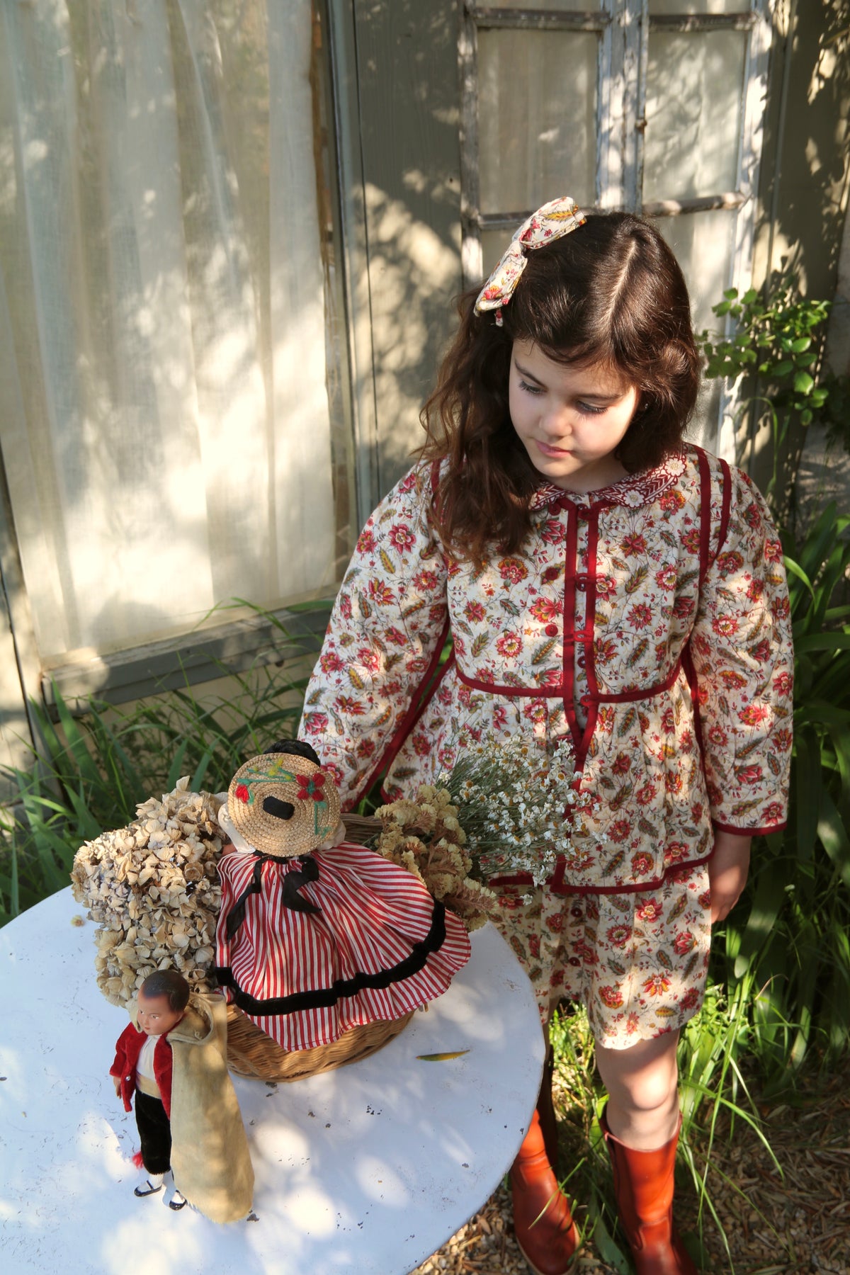 BONJOUR DIARY QUILTED JACKET / ALINE PRINT