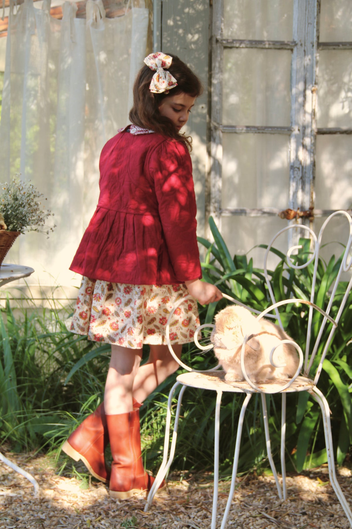 BONJOUR DIARY QUILTED JACKET / ALINE PRINT