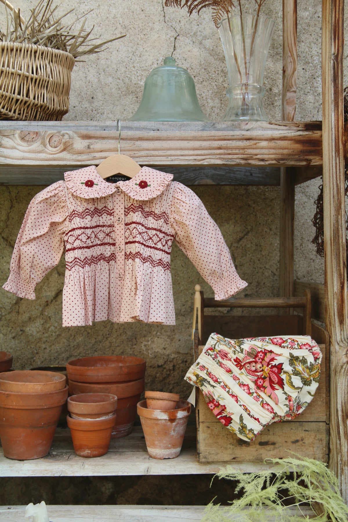 BONJOUR DIARY BABY SET / PINK DOT