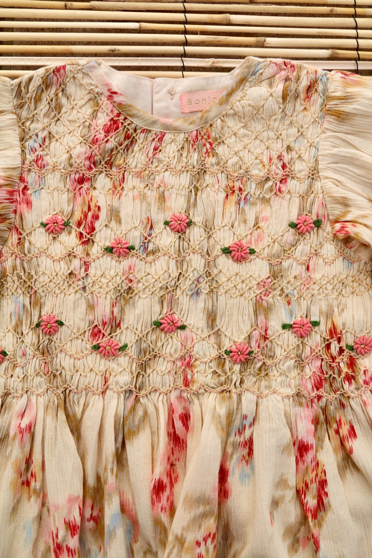 BONJOUR DIARY SMOCKED BLOUSE / ANTOINETTE PRINT