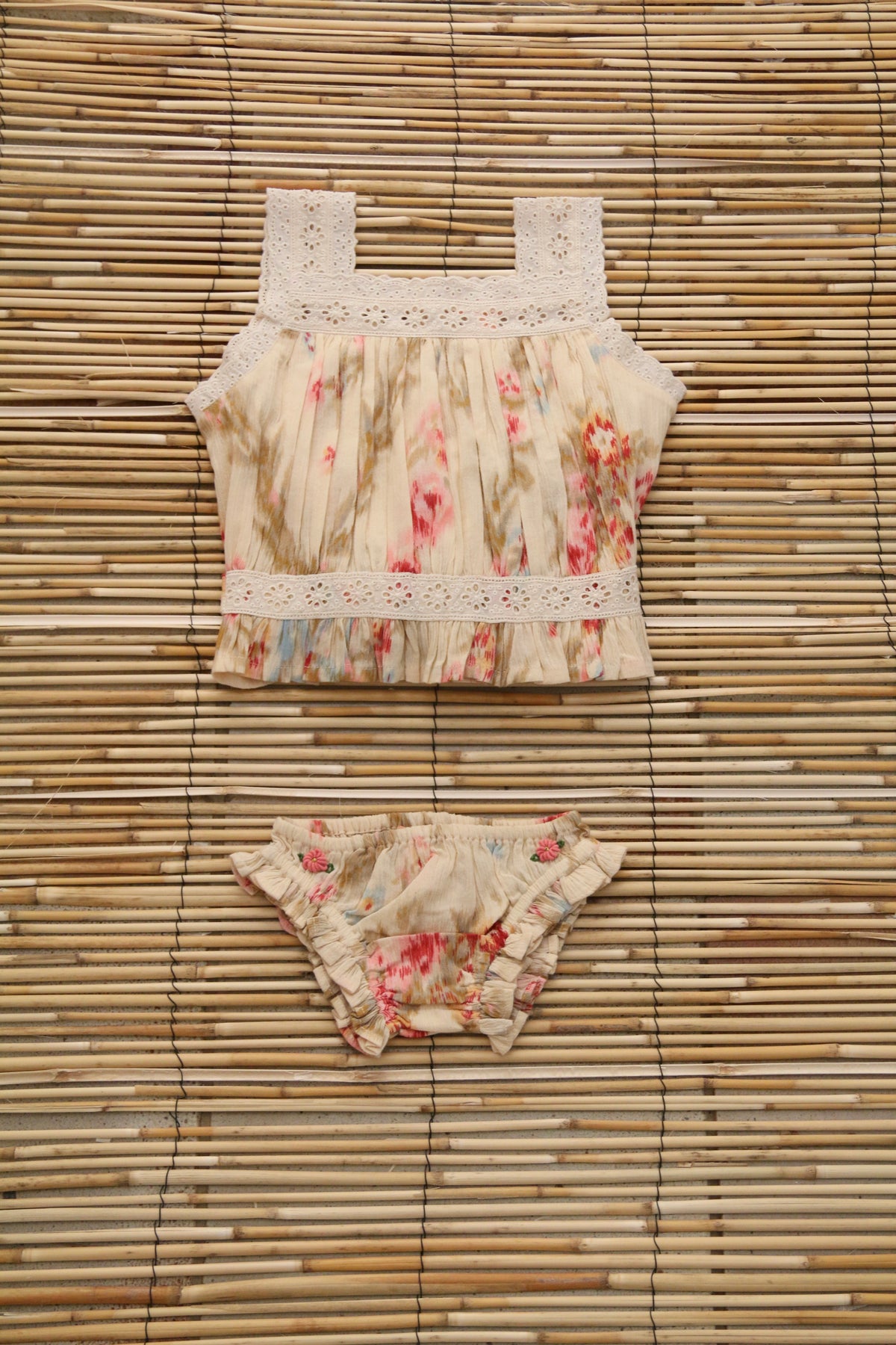 BONJOUR DIARY TOP + PANTY SET / ANTOINETTE PRINT
