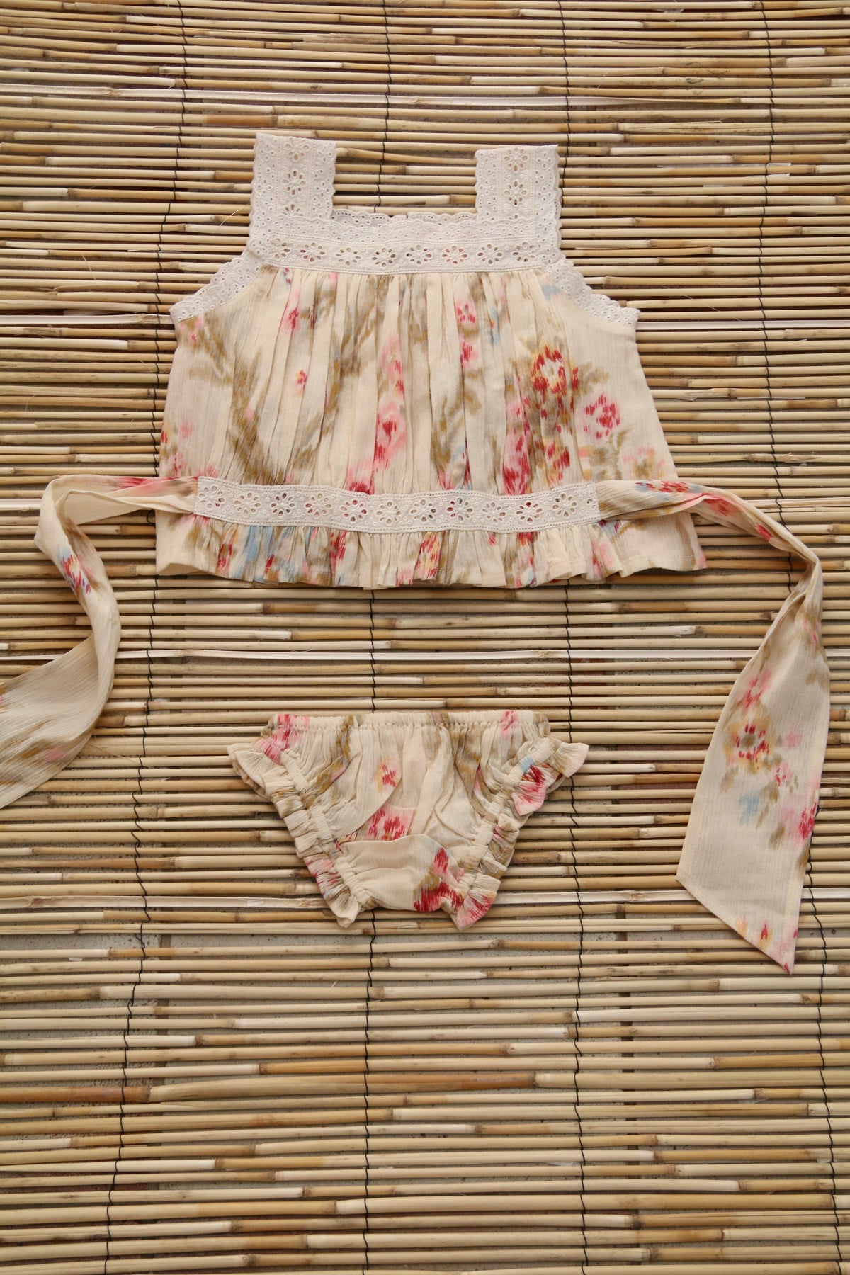 BONJOUR DIARY TOP + PANTY SET / ANTOINETTE PRINT