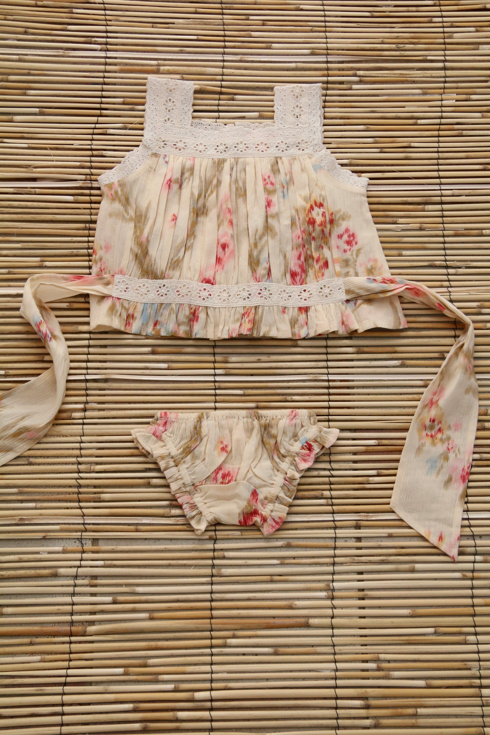 BONJOUR DIARY TOP + PANTY SET / ANTOINETTE PRINT