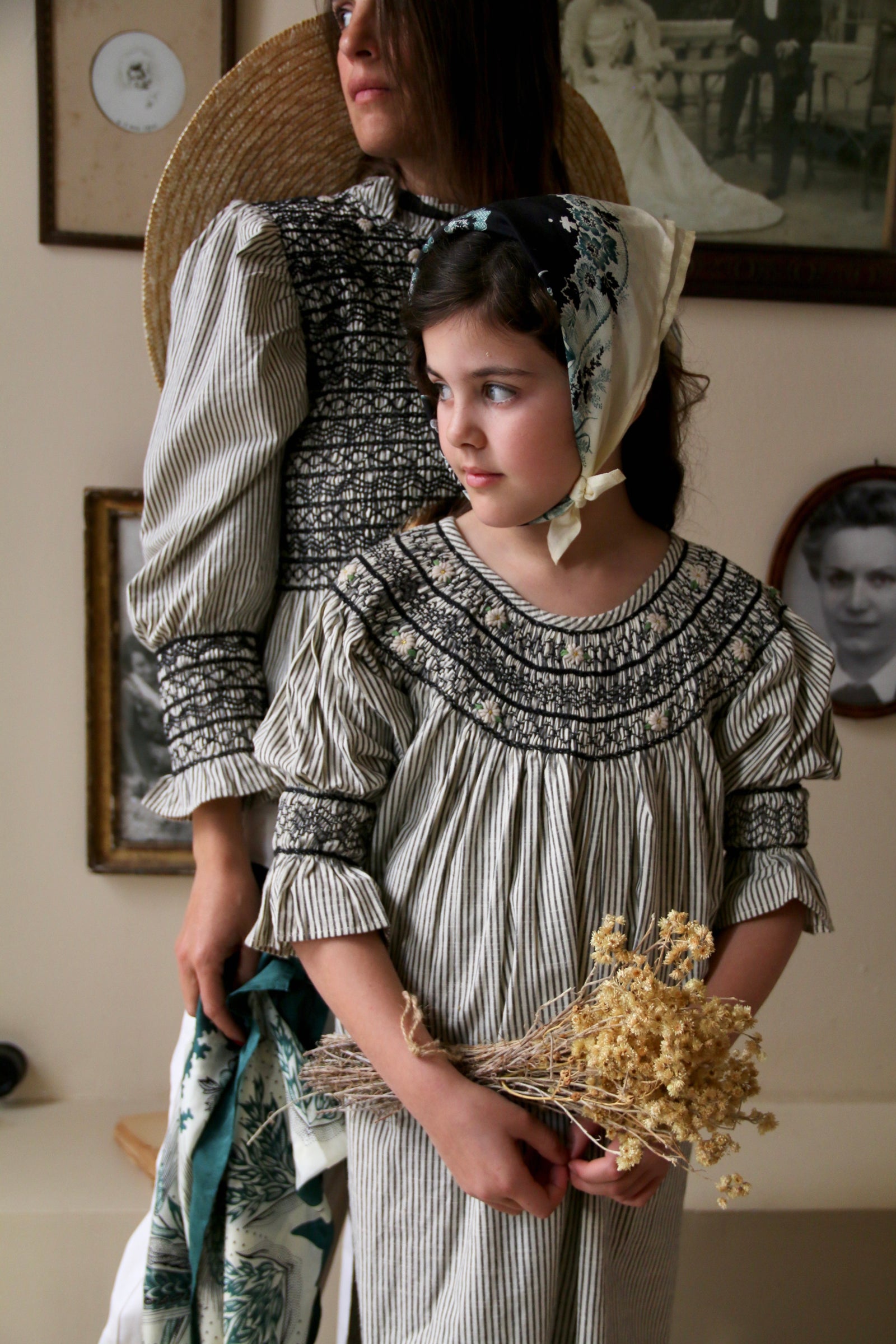 BONJOUR DIARY DRESS / BLACK STRIPE