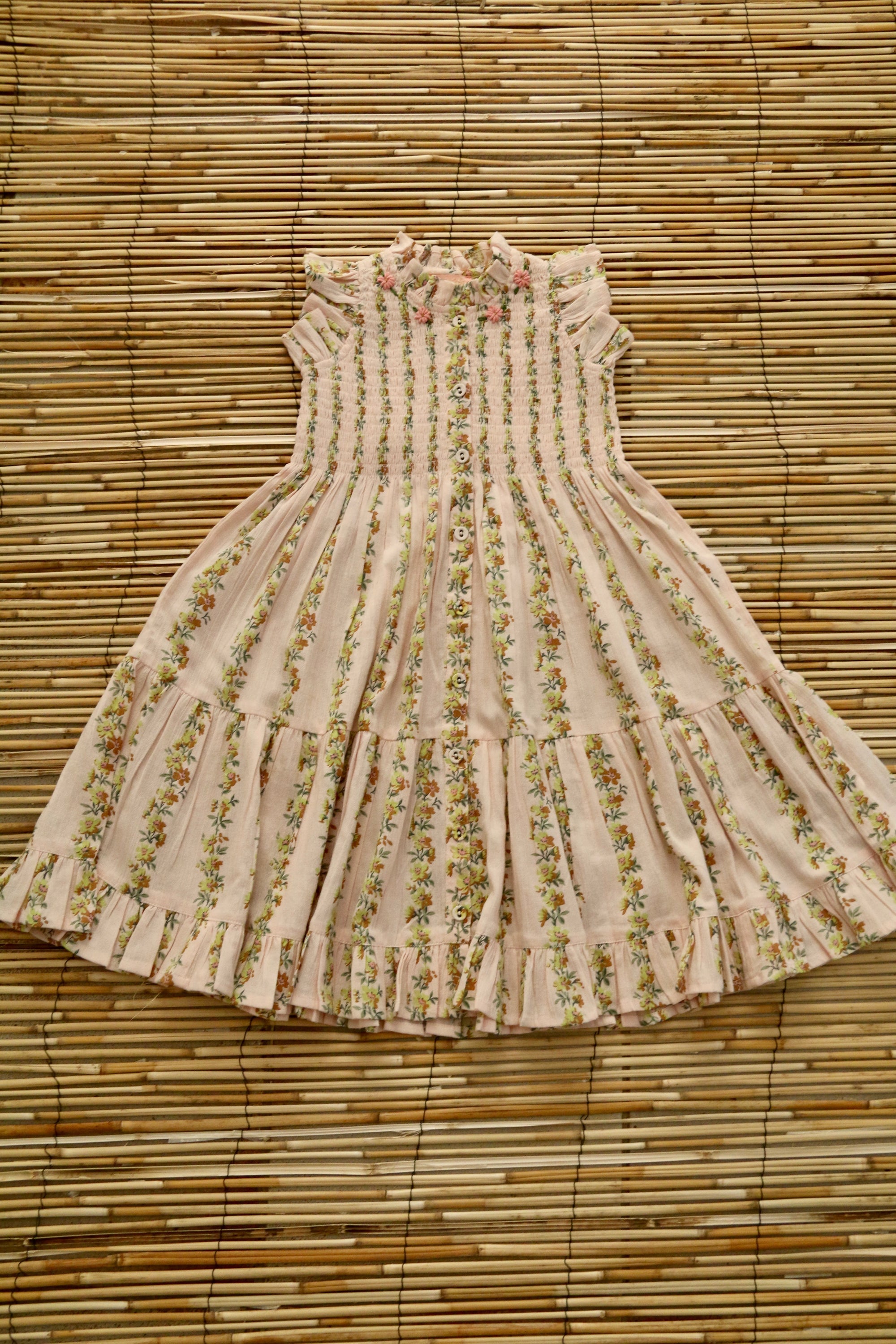 BONJOUR DIARY IBIZA LONG FLOWER DANCE DRESS