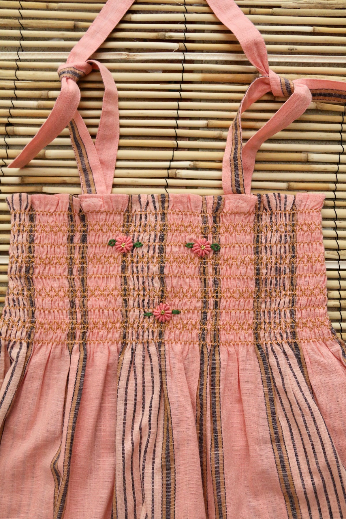 BONJOUR DIARY PINK STRIPED SHORTS + TOP SET