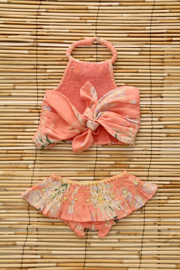 水着・水泳用品 6Y Bonjour Diary swim suit BONJOUR DIARY MARGUERITE SWIMSUIT - Milk + Bots