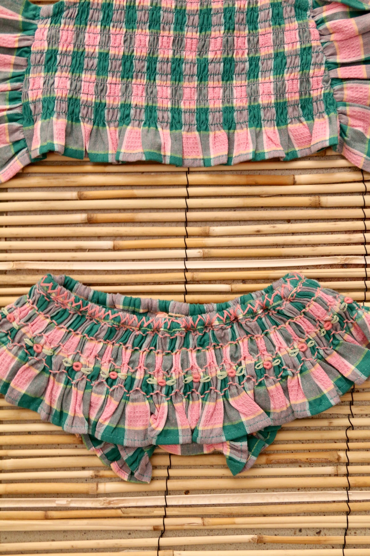 BONJOUR DIARY MINT STRAWBERRY VICHY SWIMSUIT