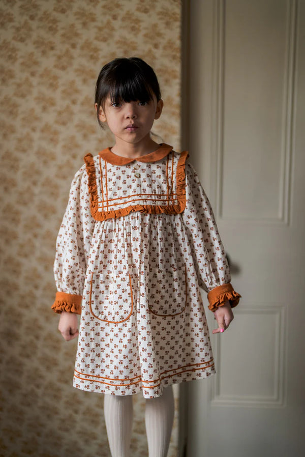 white christmas dresses Organic Cotton Maya Romper Dress · Peony – Petit Playa main image 0