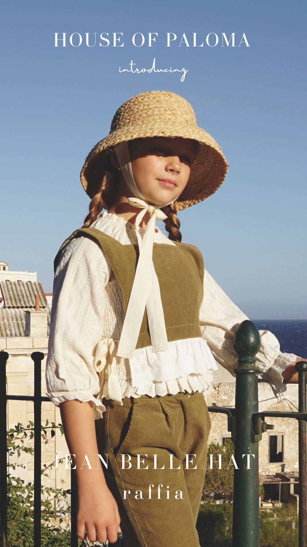 HOUSE OF PALOMA Audrey Reversible Vest / Herbe Cord Linen + Florale Walnut