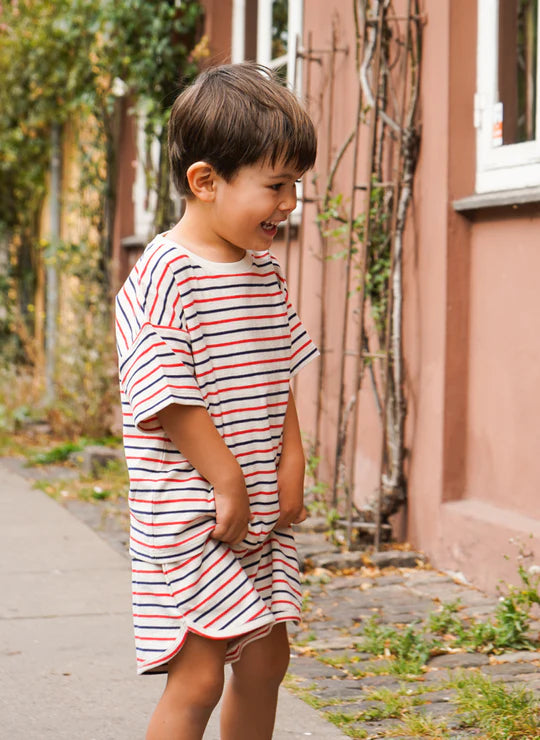 KONGES SLOJD LIN CLASSIC SHORTS / TRICOLOR STRIPES