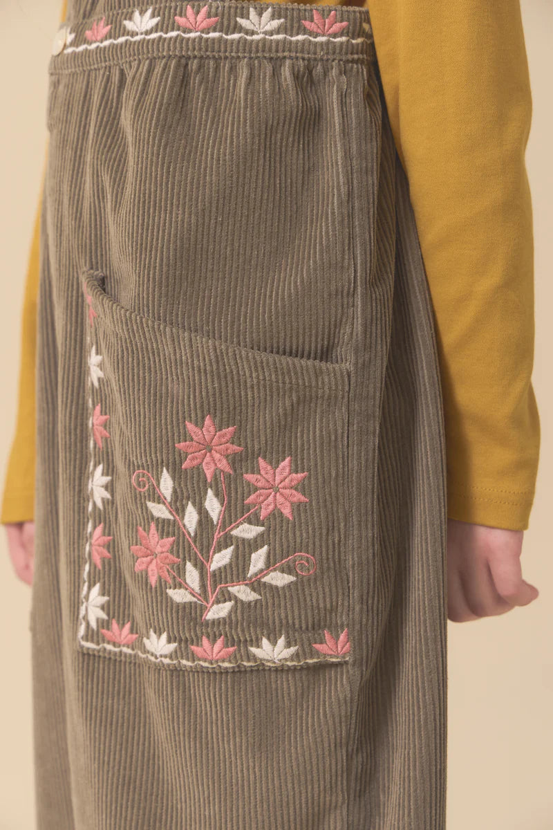 LALI KIDS CLARA ROMPER / CYPRESS CORDUROY