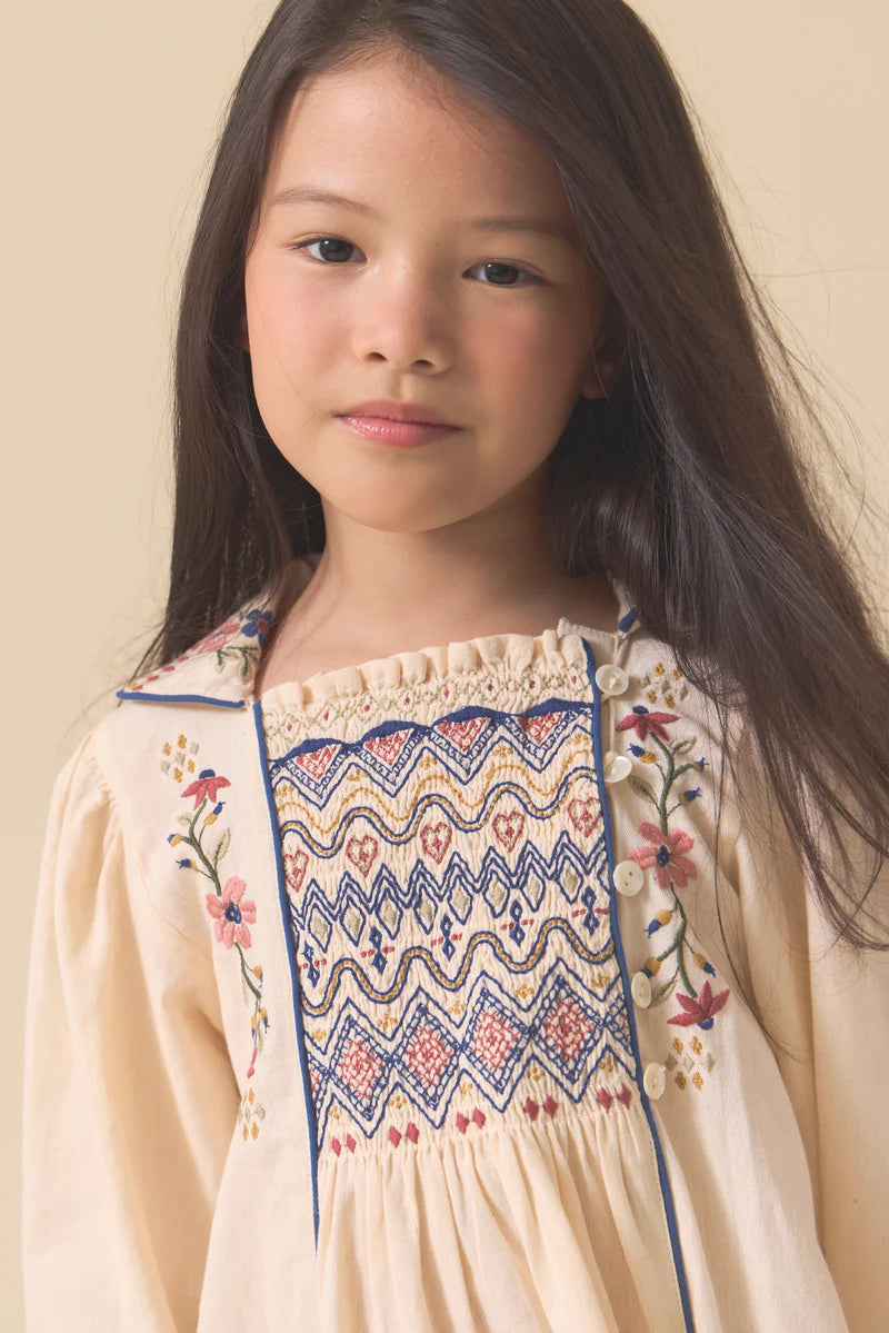 LALI KIDS ISLA DRESS / IVORY