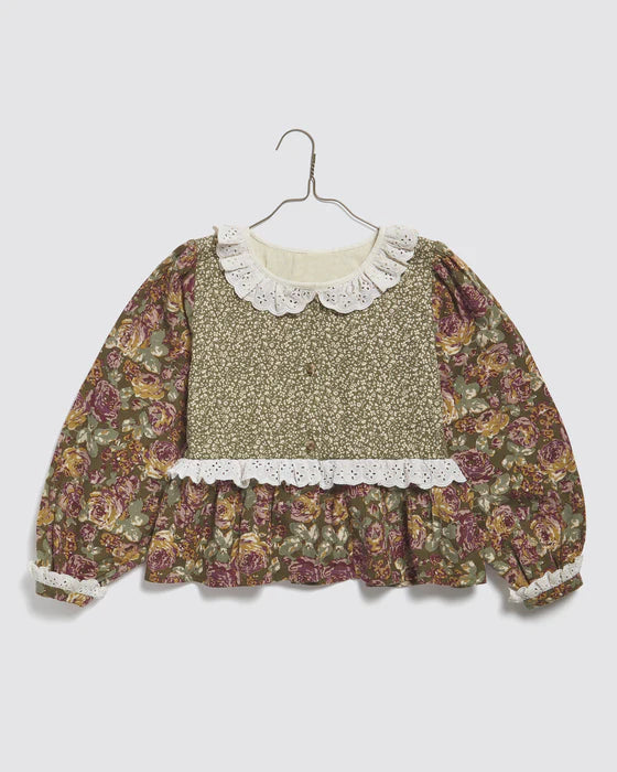 LITTLE COTTON CLOTHES LARA BLOUSE / COMBE FLORAL