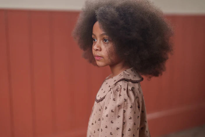 LITTLE COTTON CLOTHES KATIE DRESS / ROSEHIP FLORAL