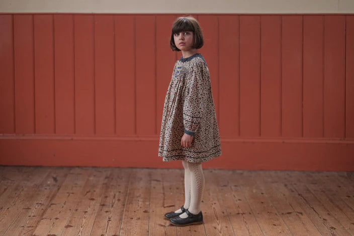 LITTLE COTTON CLOTHES ETTA SMOCKED DRESS