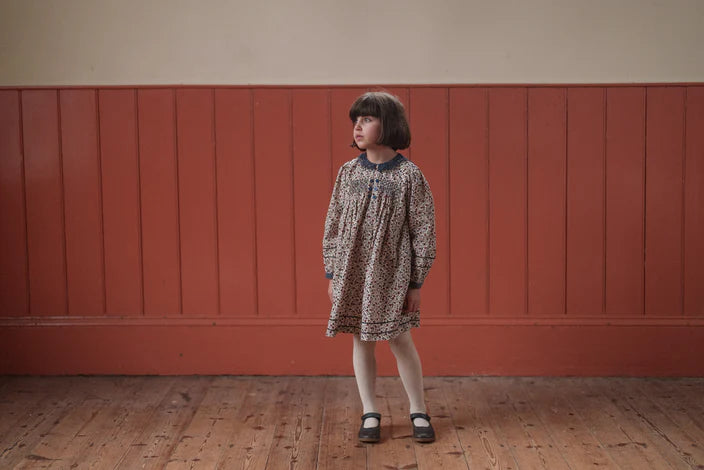 LITTLE COTTON CLOTHES ETTA SMOCKED DRESS