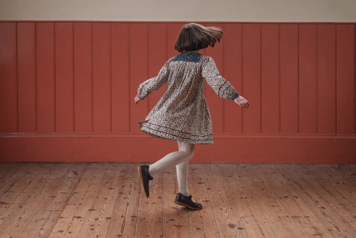 LITTLE COTTON CLOTHES ETTA SMOCKED DRESS