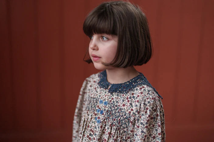 LITTLE COTTON CLOTHES ETTA SMOCKED DRESS