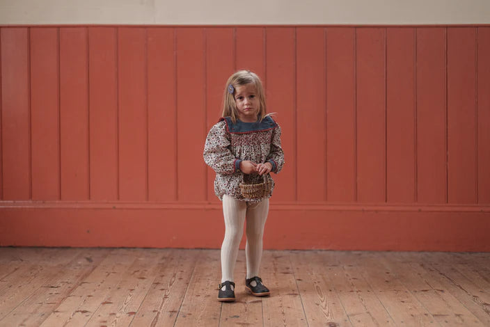 LITTLE COTTON CLOTHES HALLIE ROMPER / COTTAGE FLORAL