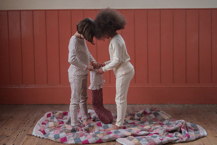 LITTLE COTTON CLOTHES POINTELLE PAJAMAS / BUTTERMILK