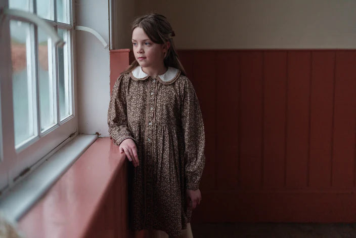 LITTLE COTTON CLOTHES AGATHA DRESS / BRACKEN FLORAL