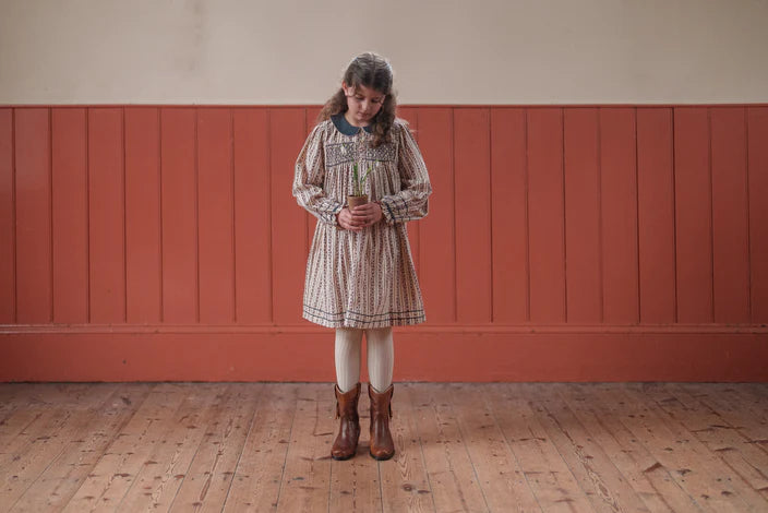 LITTLE COTTON CLOTHES ELIZABETH SMOCKED DRESS / MALLORY FLORAL