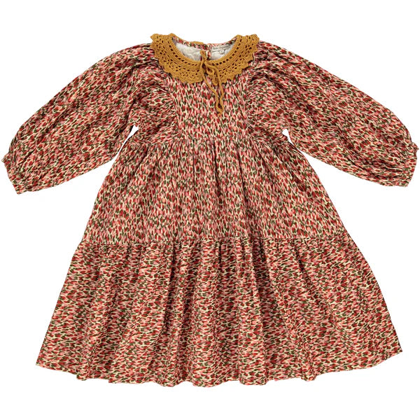 BEBE ORGANIC LYRA DRESS / PAINTED HEARTS