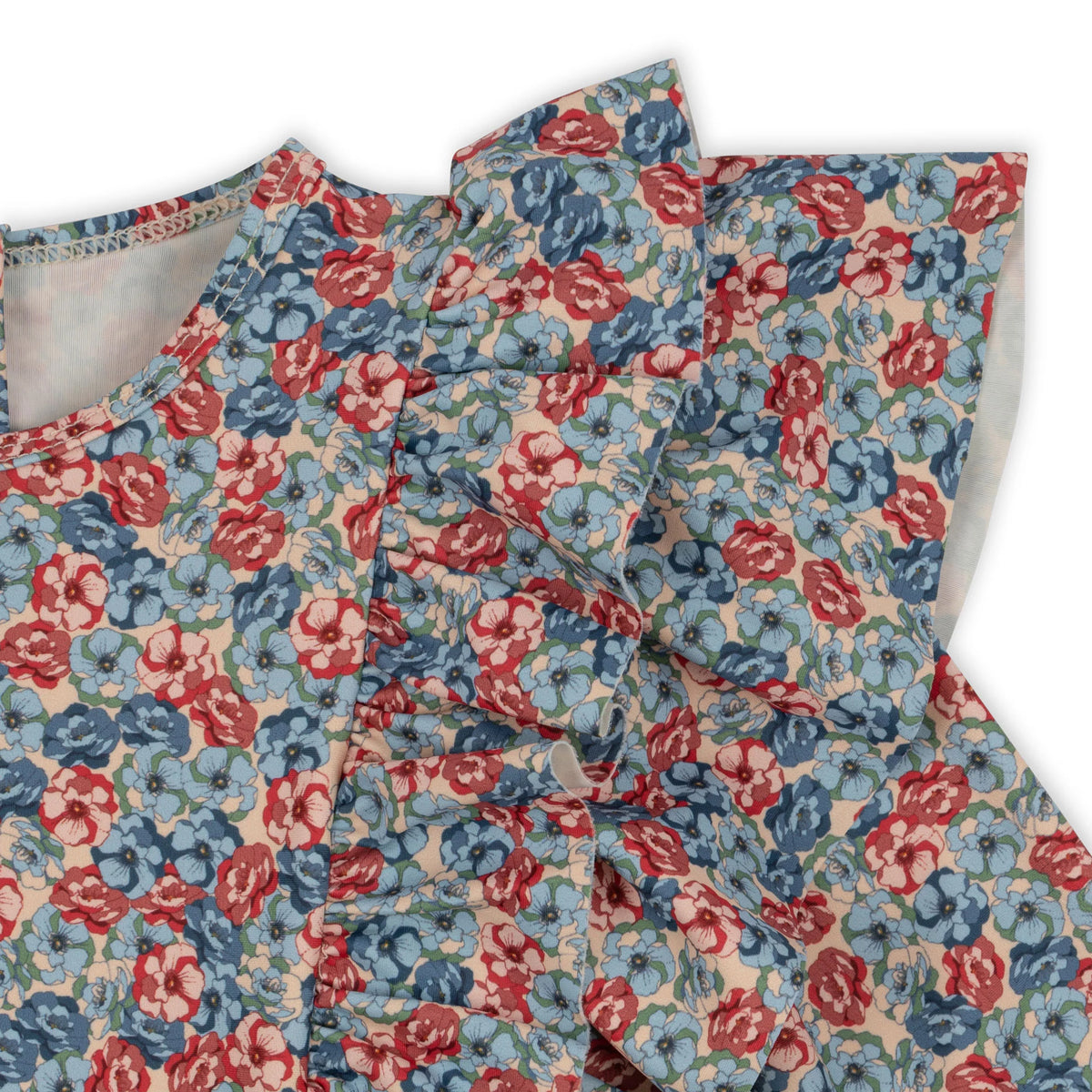 KONGES SLOJD MANUCA FRILL ONEPIECE SWIMSUIT / ROSIE BLUE