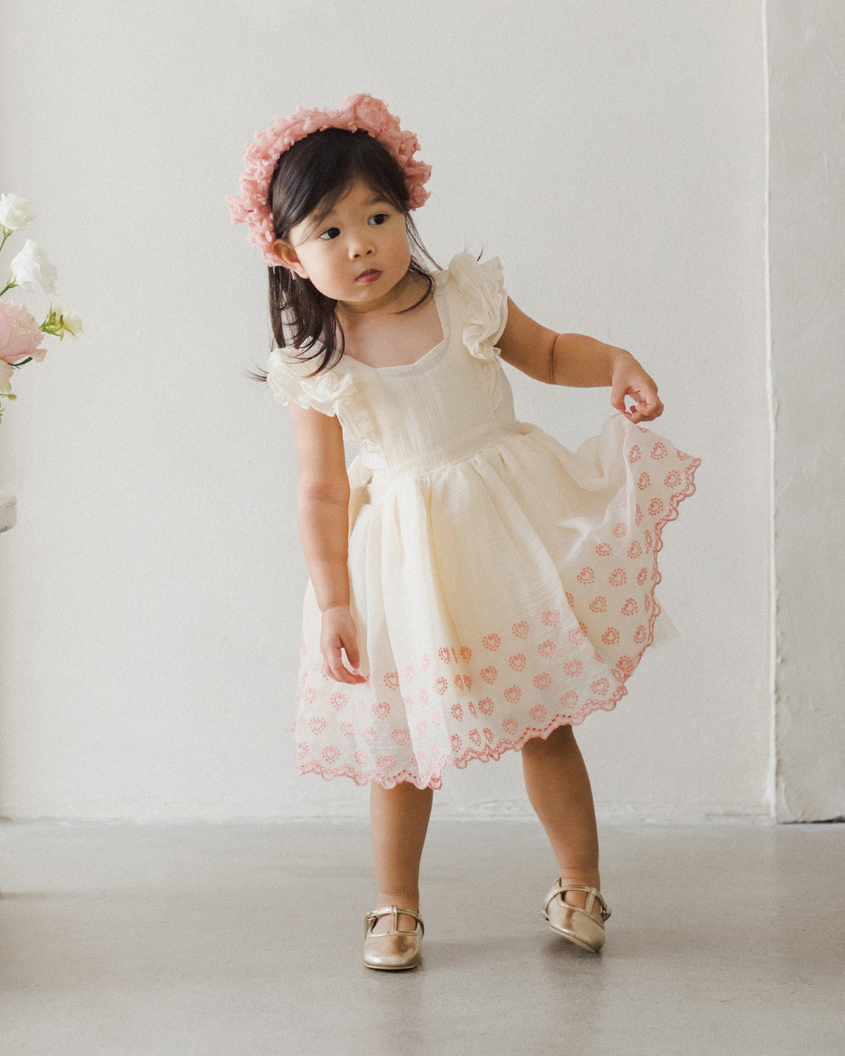 NORALEE PROVENCE DRESS / NATURAL / HEARTS