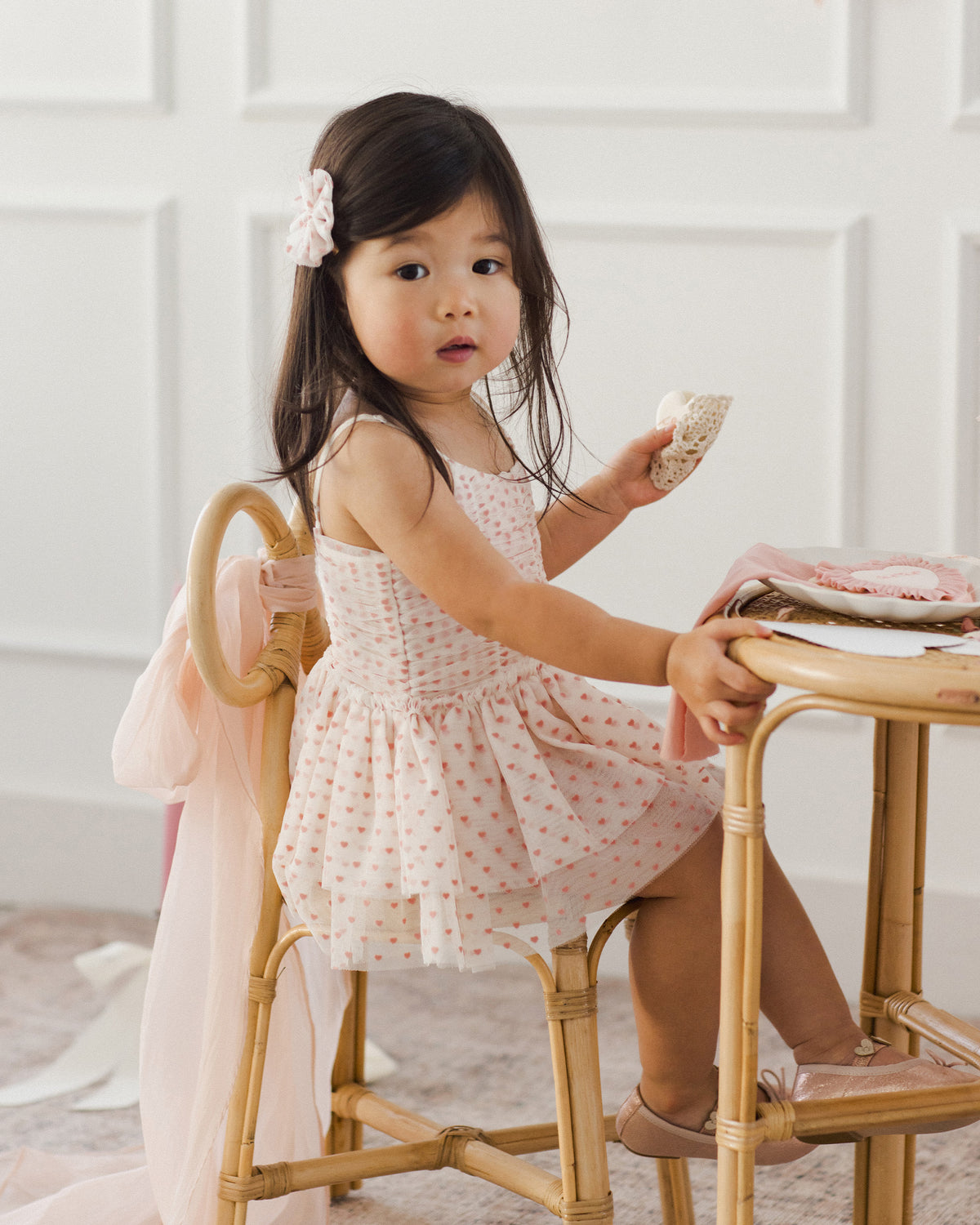 NORALEE WHITLEY TUTU / IVORY / HEARTS