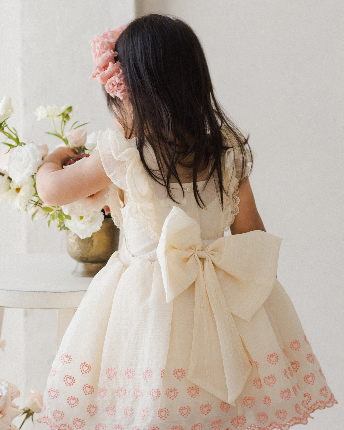 NORALEE PROVENCE DRESS / NATURAL / HEARTS