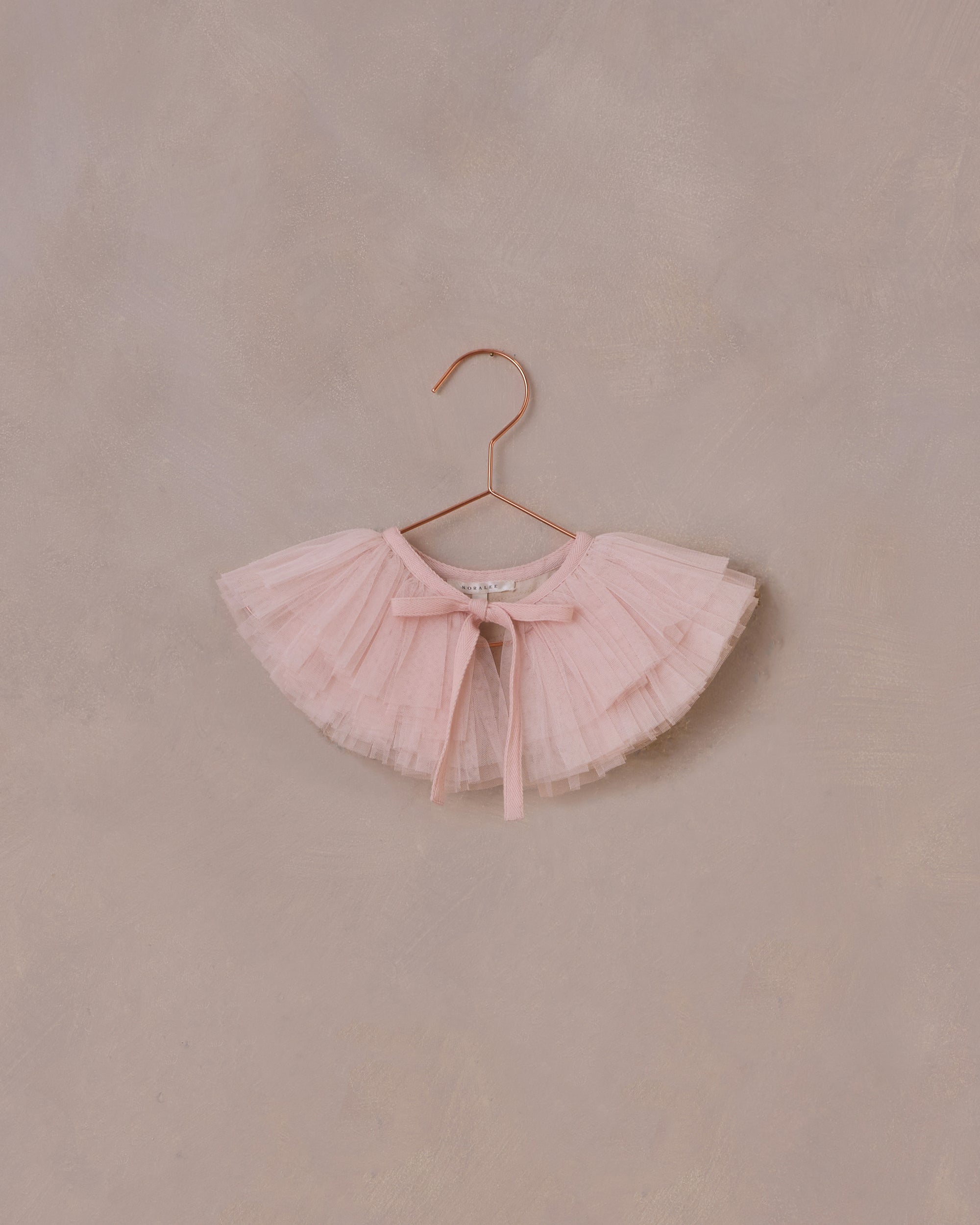 NORALEE RUFFLE TULLE COLLAR / BLUSH