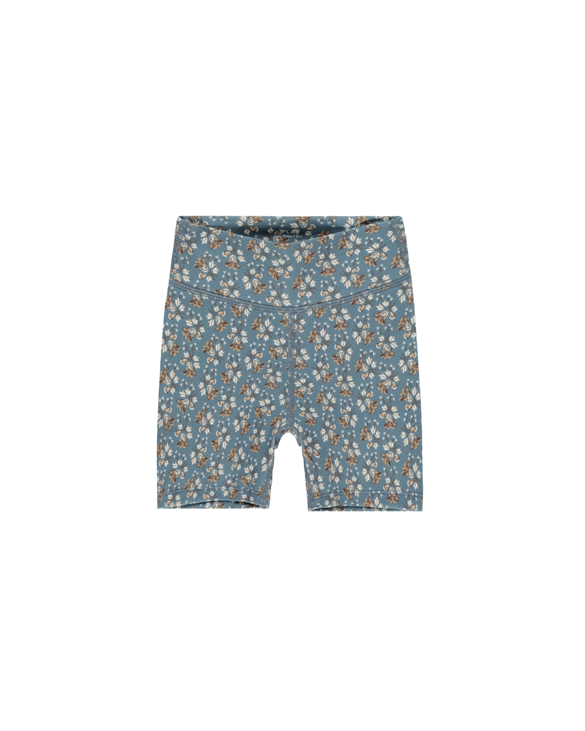 RYLEE + CRU BIKE SHORT / BLUE FLORAL