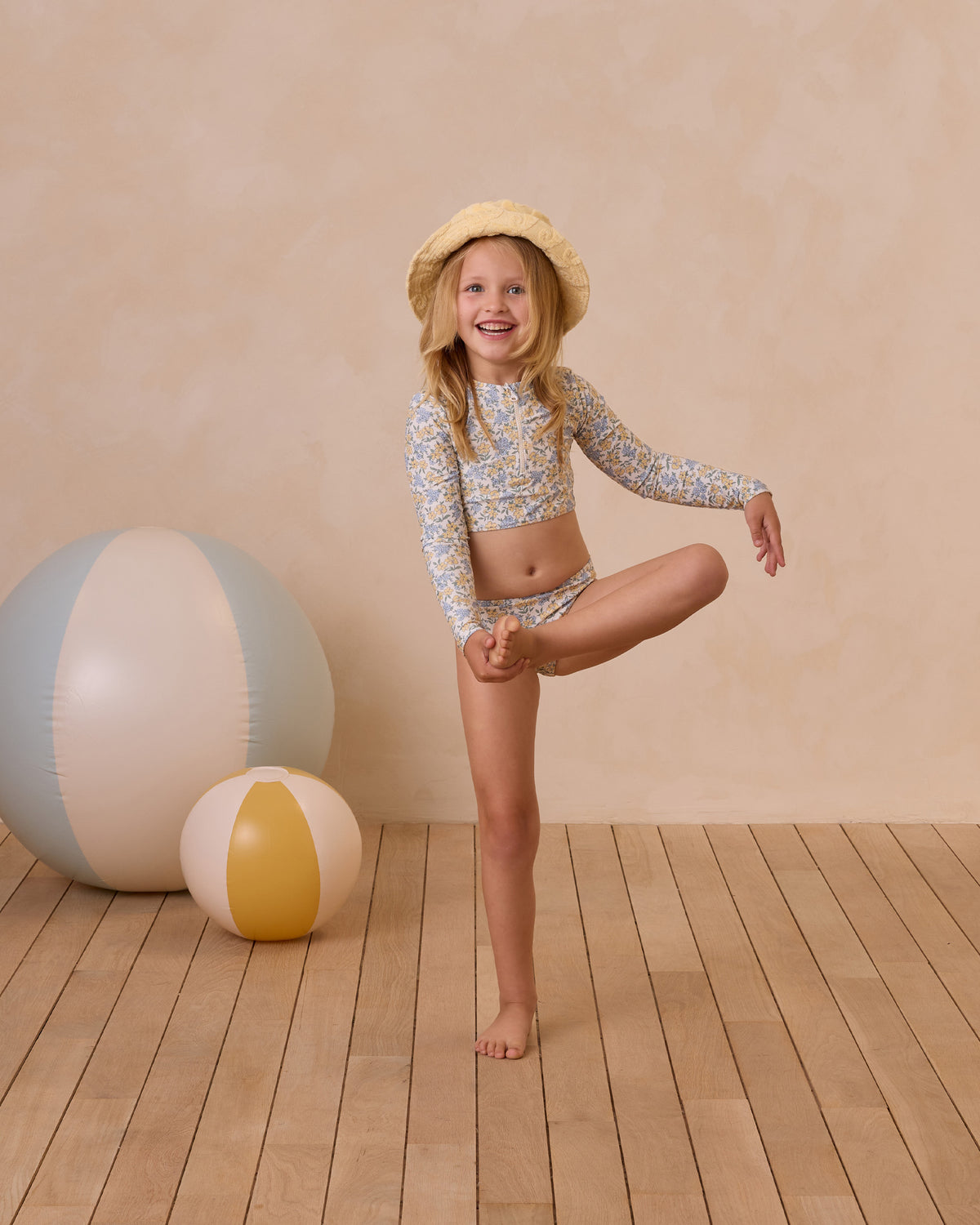 RYLEE + CRU CROP RASHGUARD SET / BLOOM