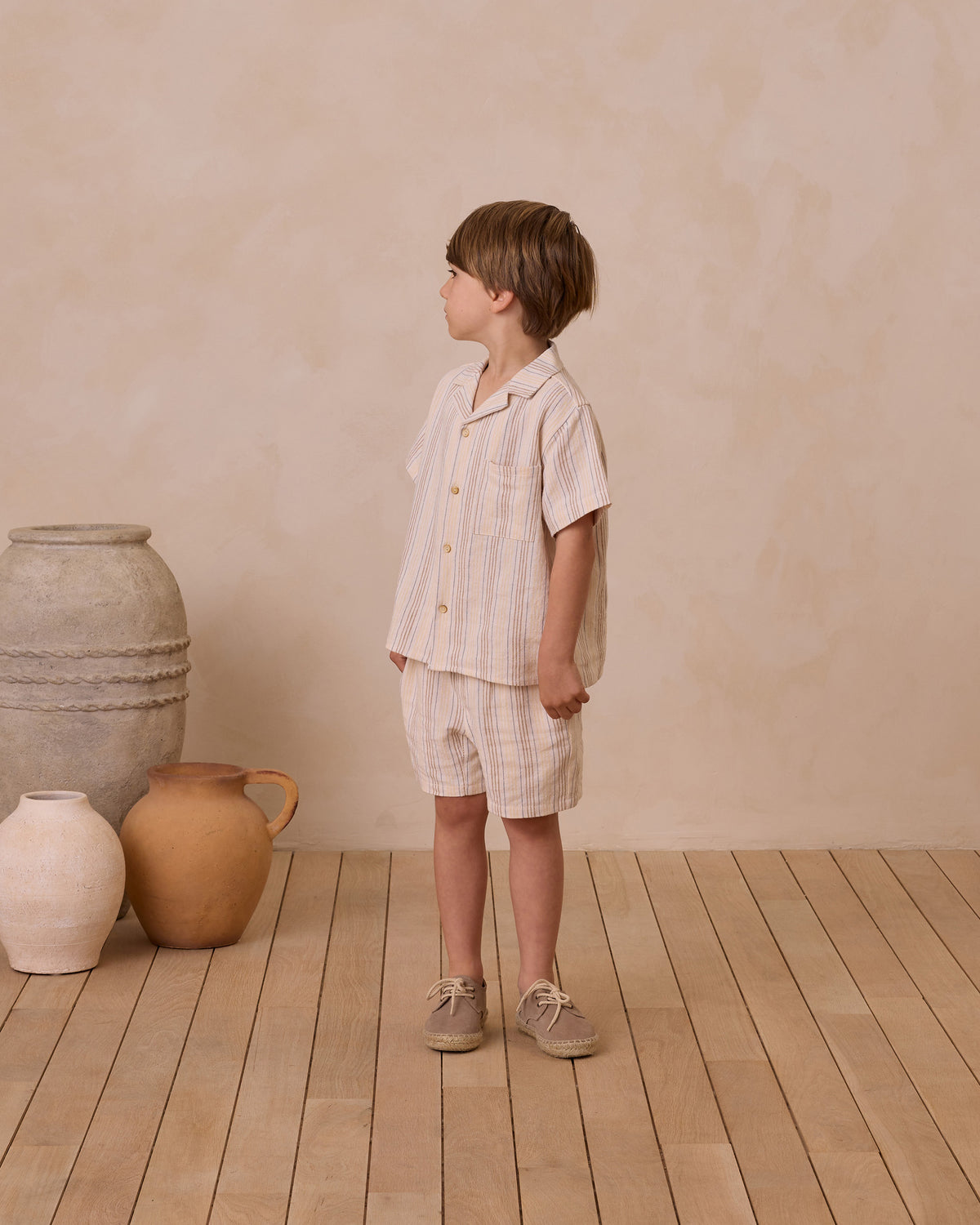 RYLEE + CRU BERMUDA SHORT / SUMMER STRIPE