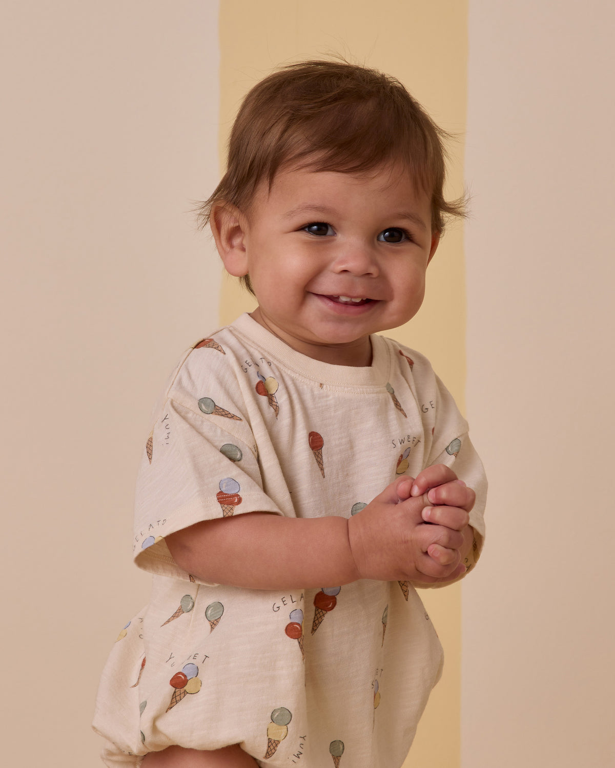 RYLEE + CRU RELAXED BUBBLE ROMPER / GELATO
