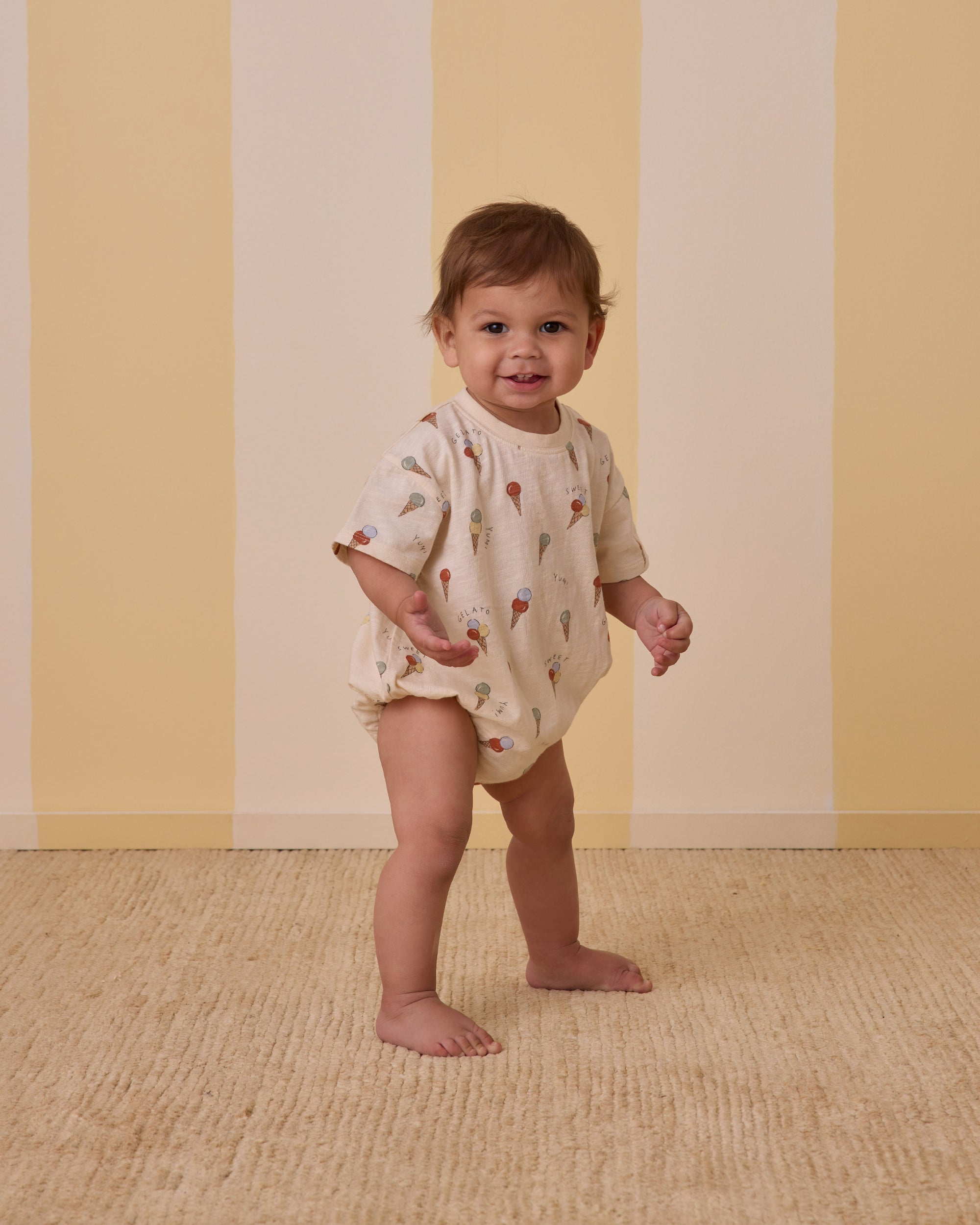 RYLEE + CRU RELAXED BUBBLE ROMPER / GELATO