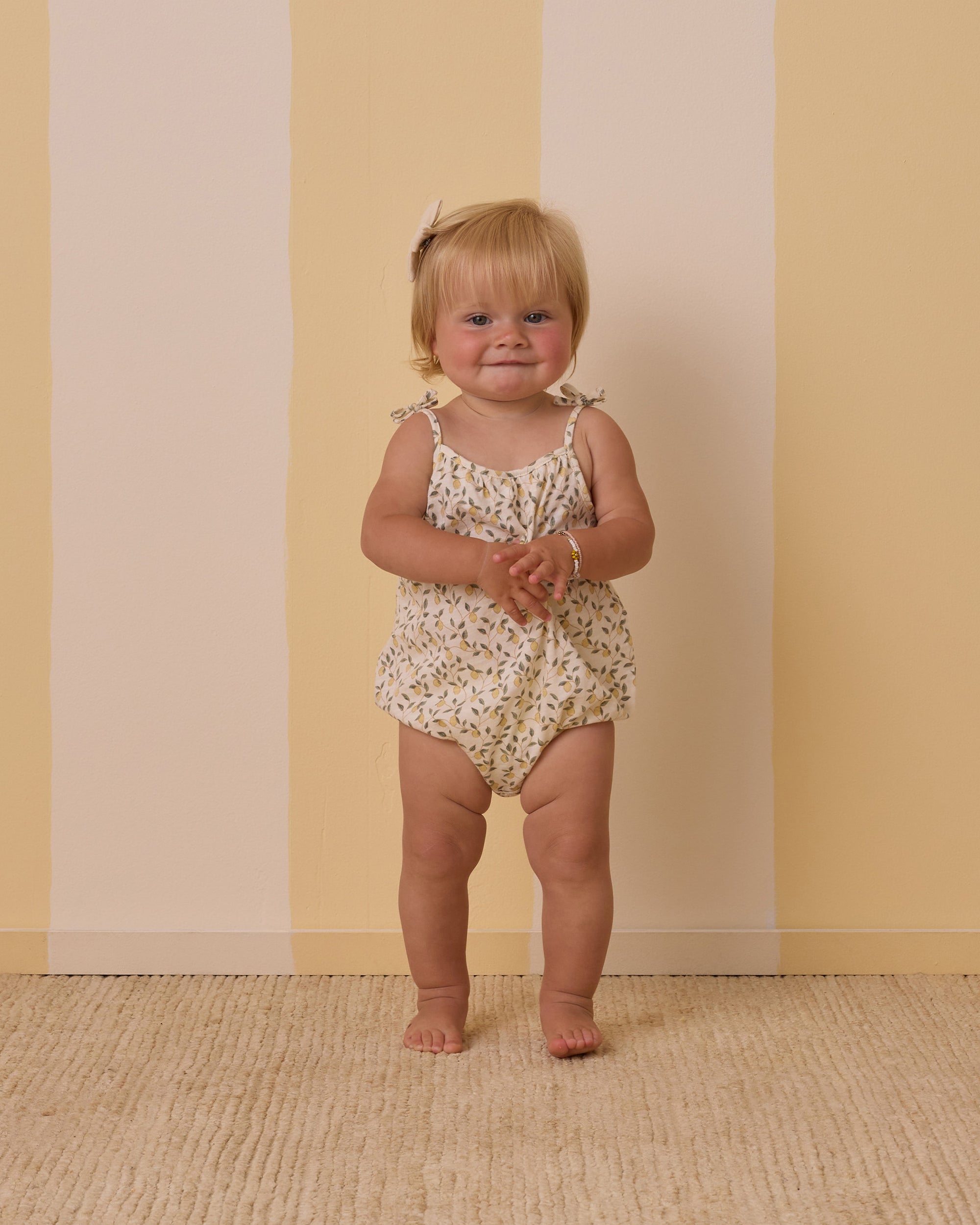 RYLEE + CRU NALA ROMPER / LEMONS