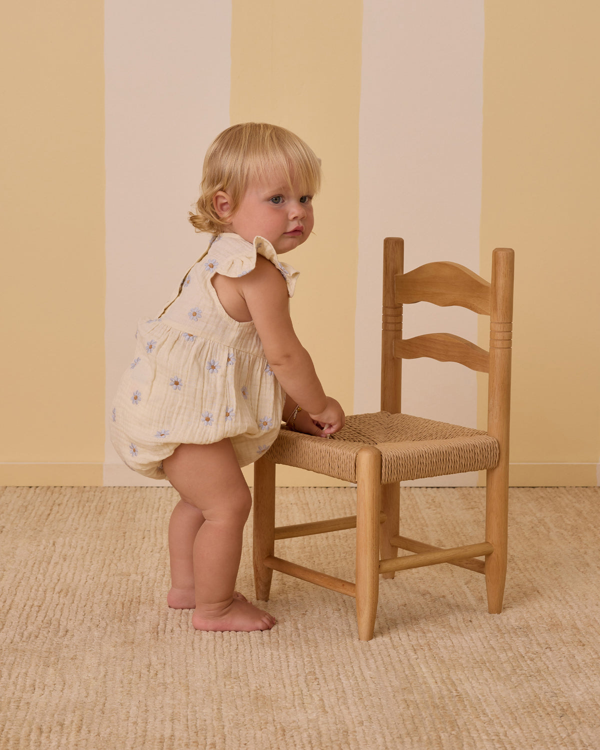 RYLEE + CRU AMELIA ROMPER / BLUE DAISIES