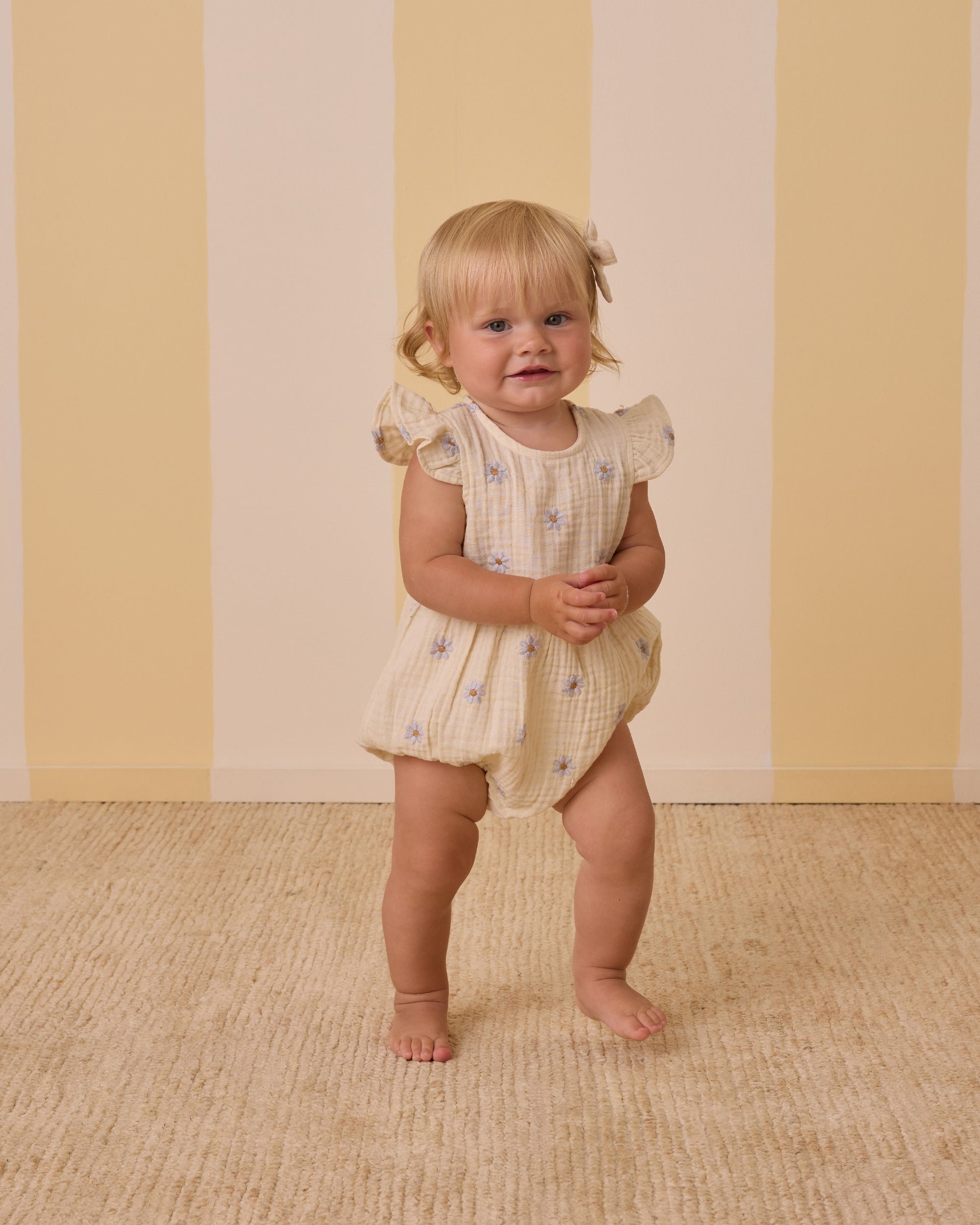 RYLEE + CRU AMELIA ROMPER / BLUE DAISIES