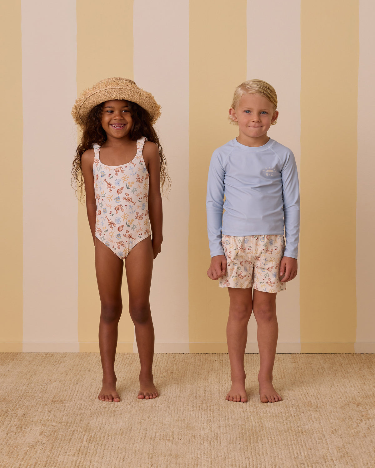 RYLEE + CRU LONG SLEEVE RASHGUARD / LIGHT BLUE