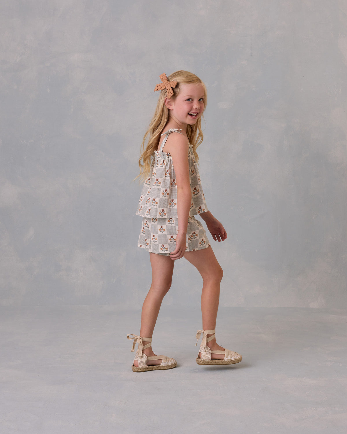 RYLEE + CRU REMI SHORTS / GARDEN GRID