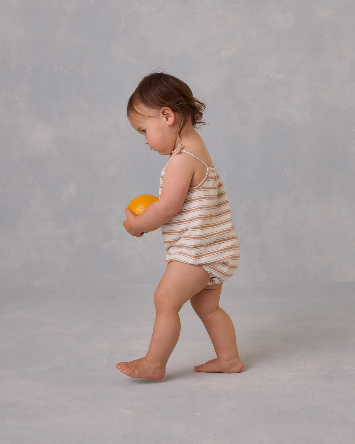 RYLEE + CRU NALA ROMPER / GRAPEFRUIT STRIPE