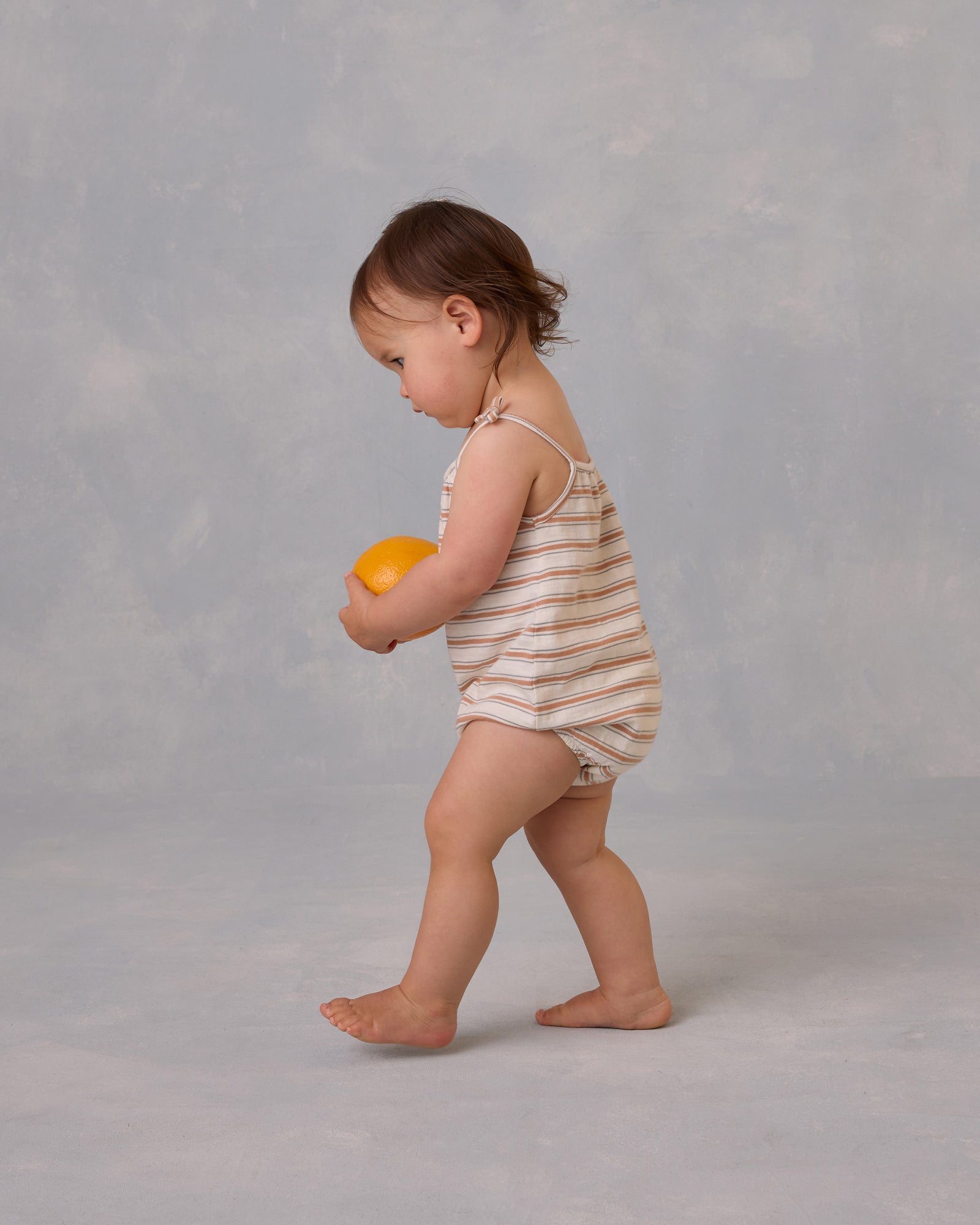 RYLEE + CRU NALA ROMPER / GRAPEFRUIT STRIPE