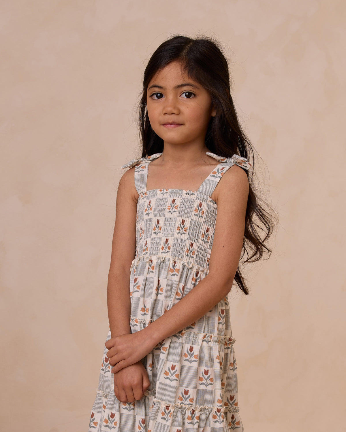 RYLEE + CRU TAYLOR DRESS / GARDEN GRID
