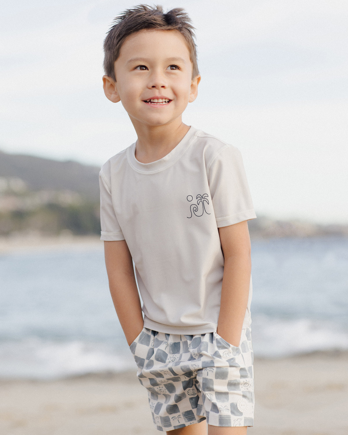 RYLEE + CRU BOARDSHORT / COASTAL CHECK