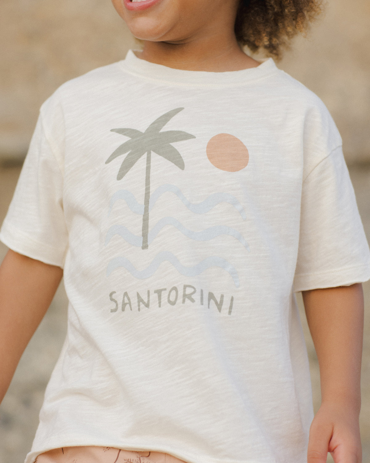 RYLEE + CRU RAW EDGE TEE / SANTORINI