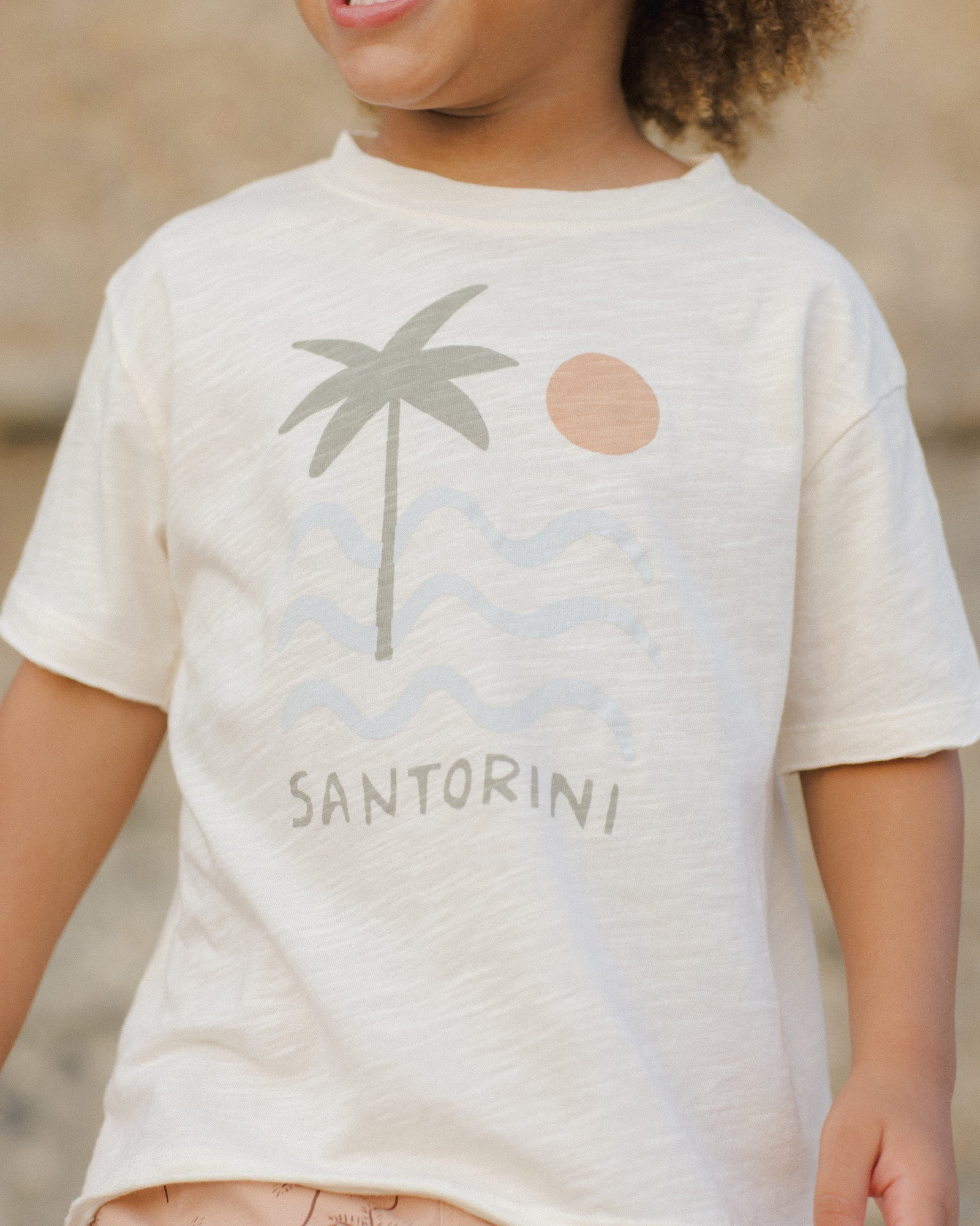 RYLEE + CRU RAW EDGE TEE / SANTORINI