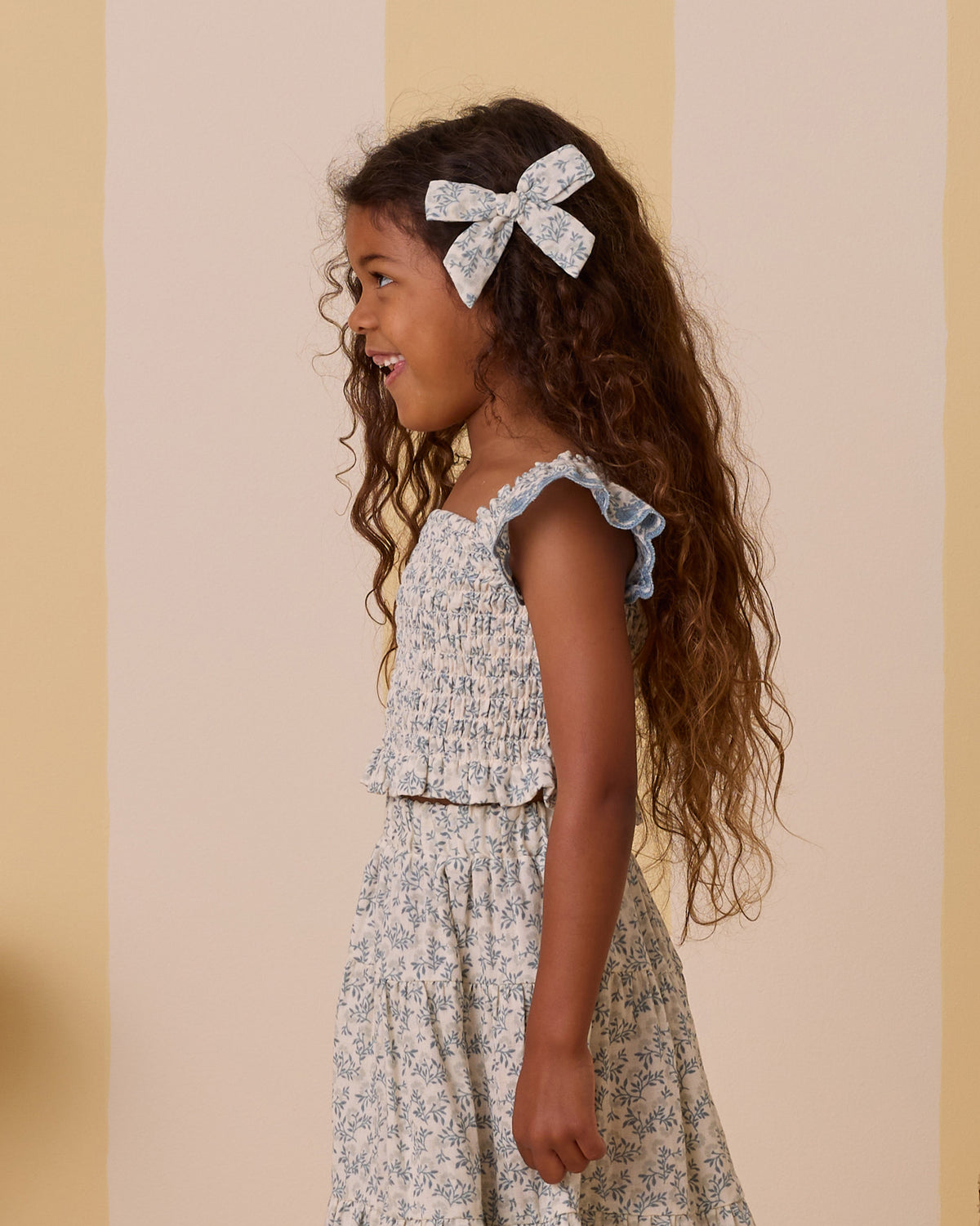 RYLEE + CRU TIERED MIDI SKIRT / BLOSSOM